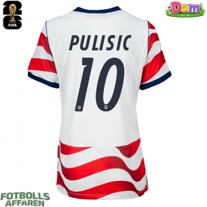 Förenta stater Christian Pulisic #10 Hemmatröja Kvinnor VM 2026 Kortärmad
